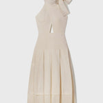 GINGER DRESS - IVORY SILK & HEMP - Heidi Merrick