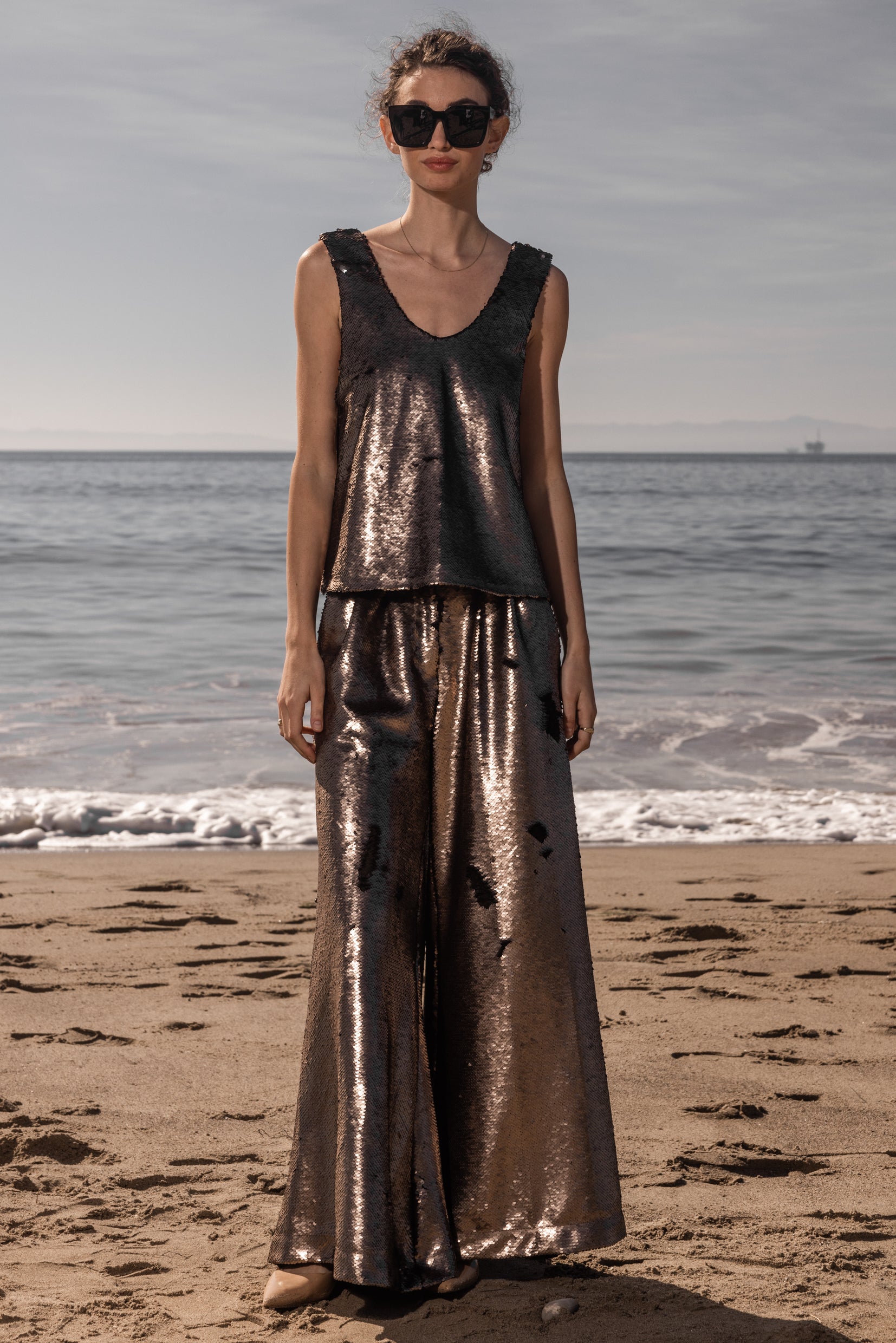 NEPTUNE TROUSER - BRONZE - Heidi Merrick