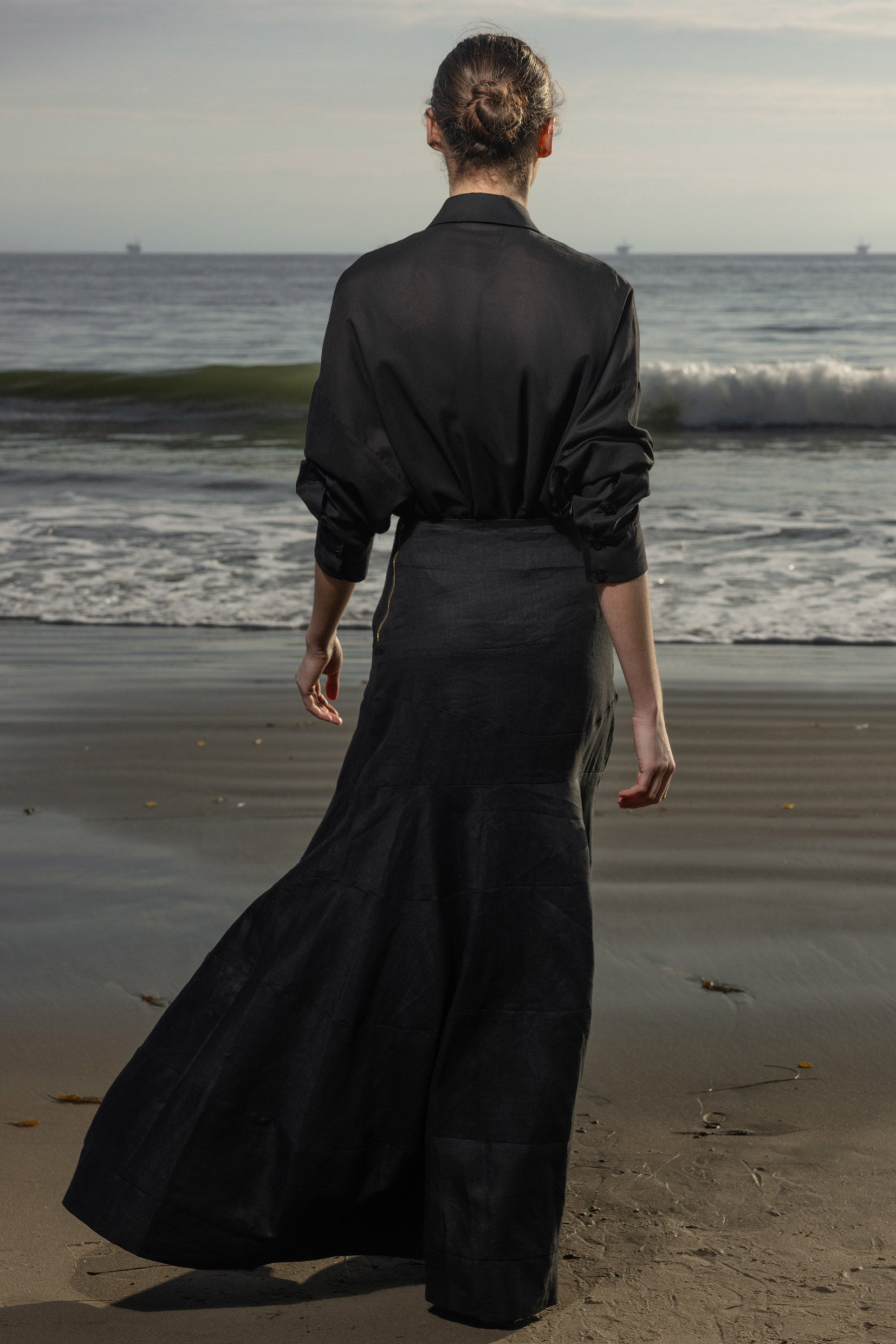 Gale Skirt - Noir - Heidi Merrick