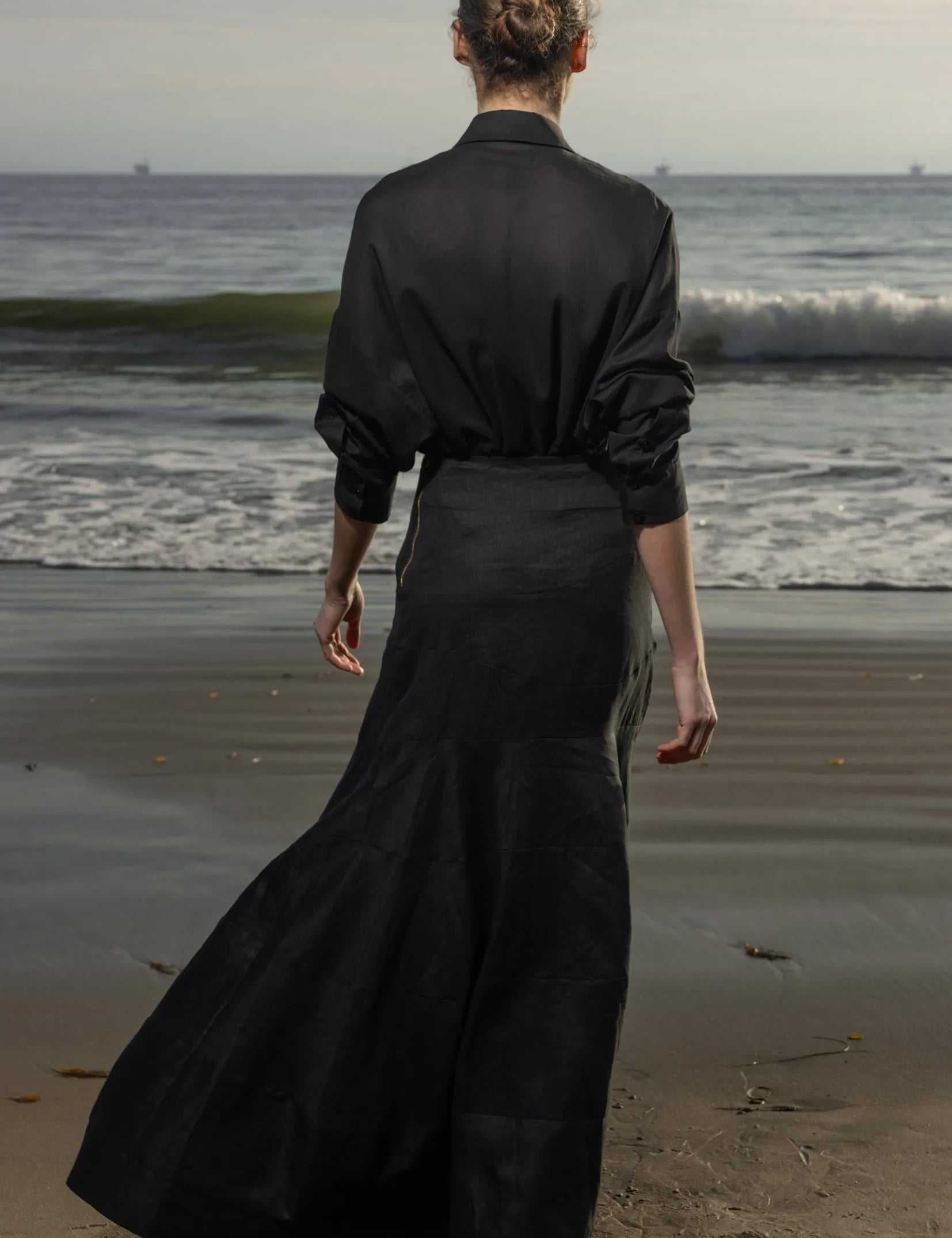 Gale Skirt - Noir - Heidi Merrick