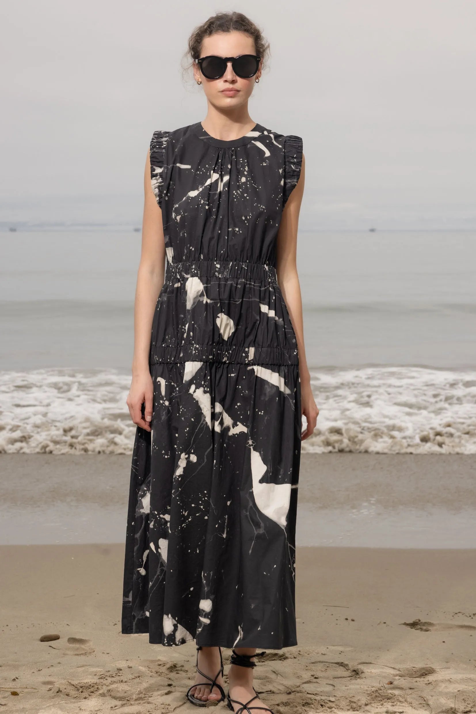 Forest Dress - Inghua Shirting - Heidi Merrick