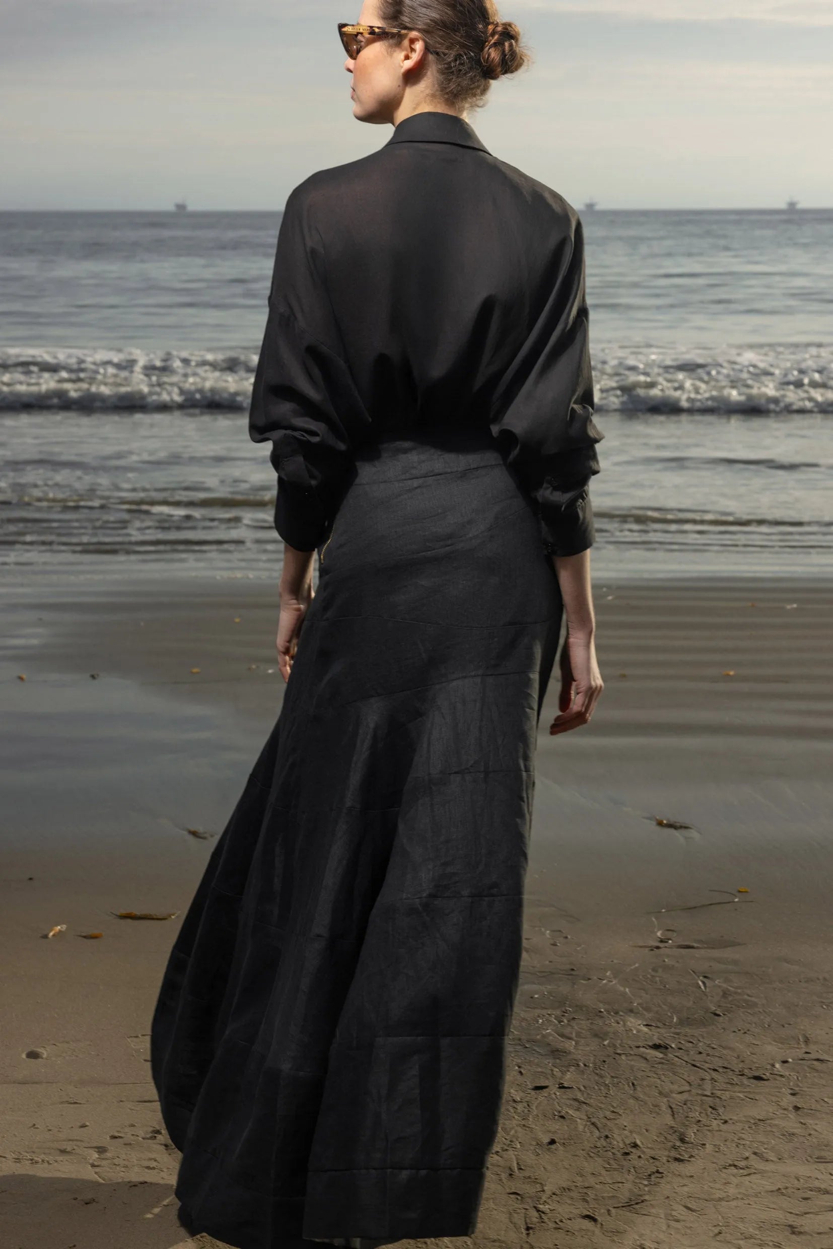 Gale Skirt - Noir - Heidi Merrick