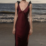 Marion Slip Dress - Burgundy - Heidi Merrick