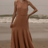 Windsor Gown - Blush Silk Noil - Heidi Merrick