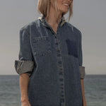 Lisi Top - Denim - Heidi Merrick