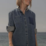 Lisi Top - Denim - Heidi Merrick