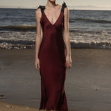 Marion Slip Dress - Burgundy - Heidi Merrick