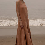 Windsor Gown - Blush Silk Noil - Heidi Merrick