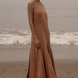 Windsor Gown - Blush Silk Noil - Heidi Merrick