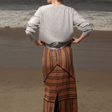 Geometry Skirt - Golden Moroccan Stripe - Heidi Merrick