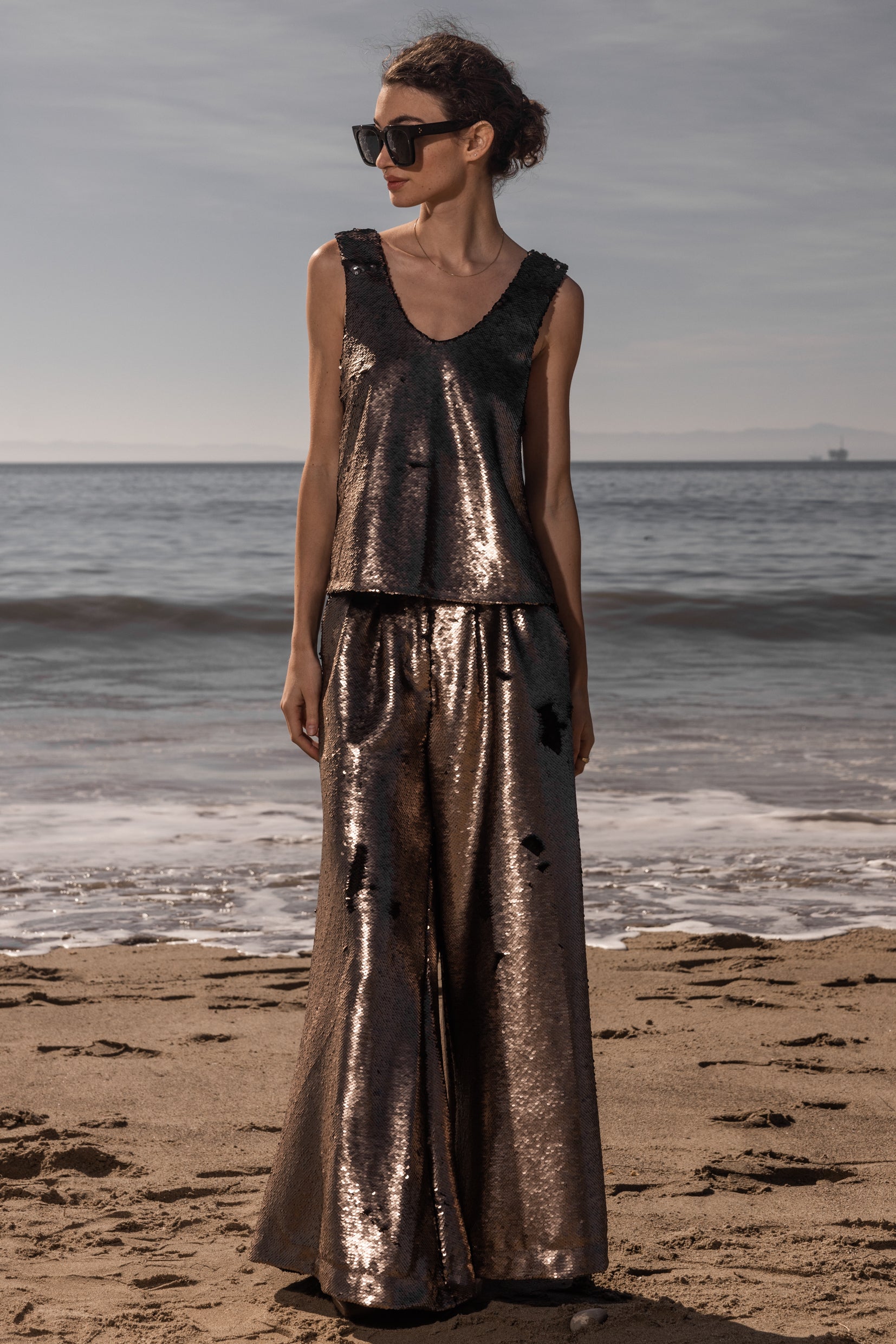 NEPTUNE TROUSER - BRONZE - Heidi Merrick