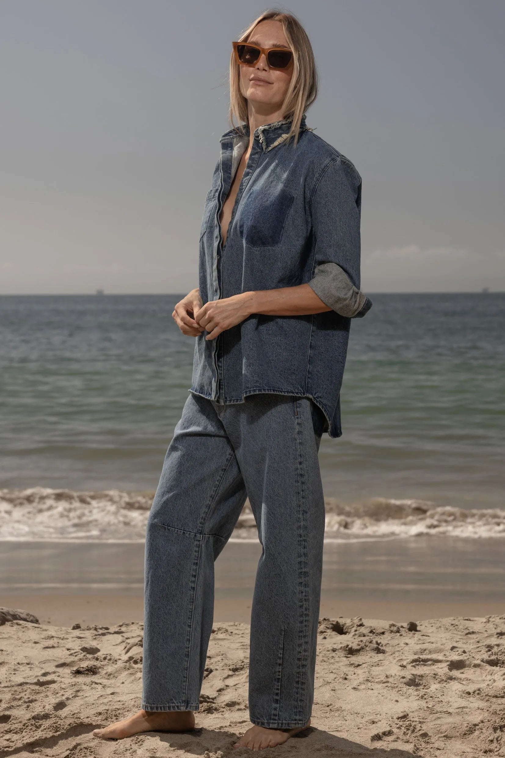 Lisi Top - Denim - Heidi Merrick