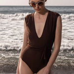 CAMELIA SUIT - CHOCOLATE - Heidi Merrick