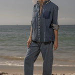 Lisi Top - Denim - Heidi Merrick