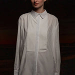 Tux Top - White Shirting - Heidi Merrick