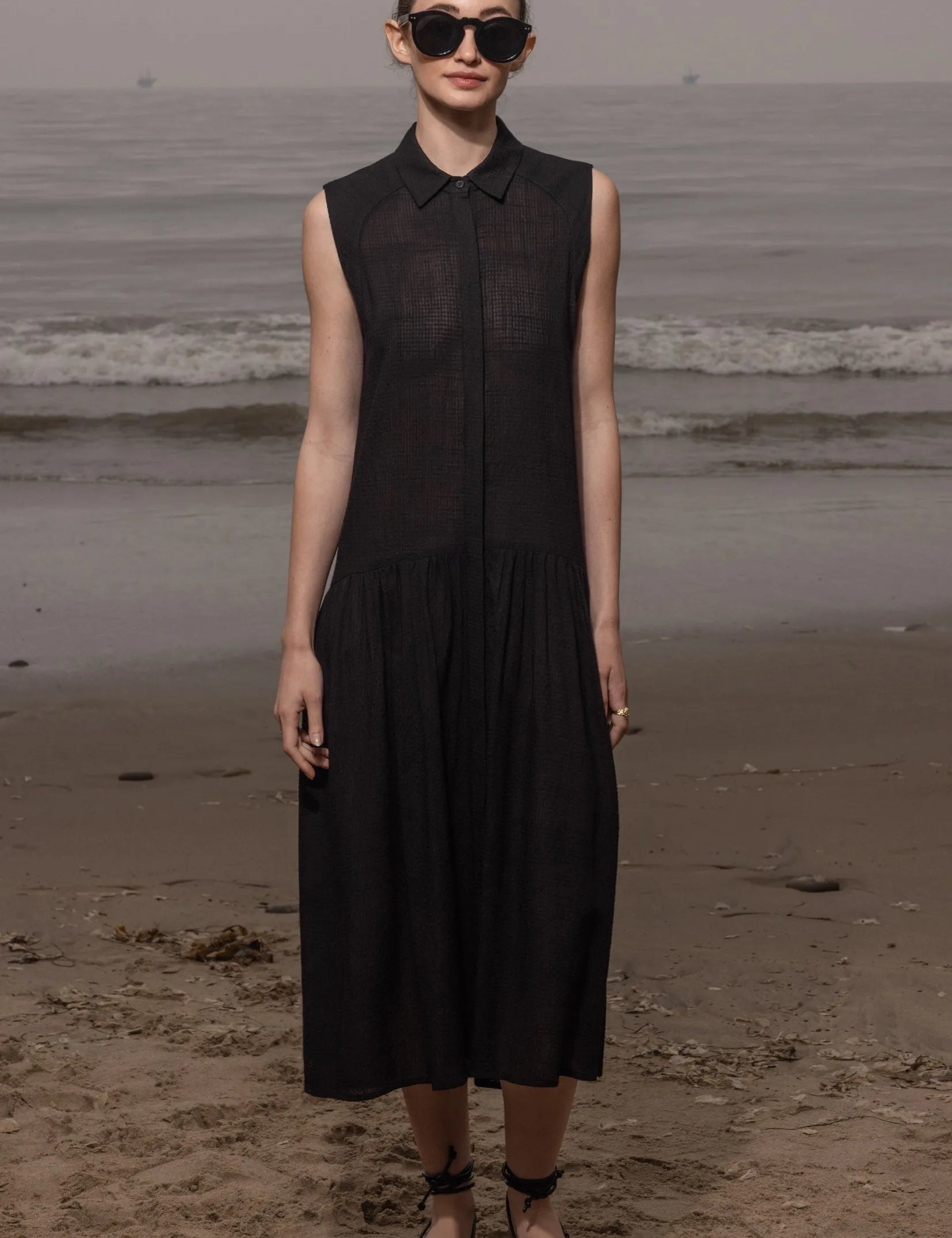 Provence Dress - Jacquard Gingham - Heidi Merrick