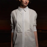 Tux Top - White Shirting - Heidi Merrick