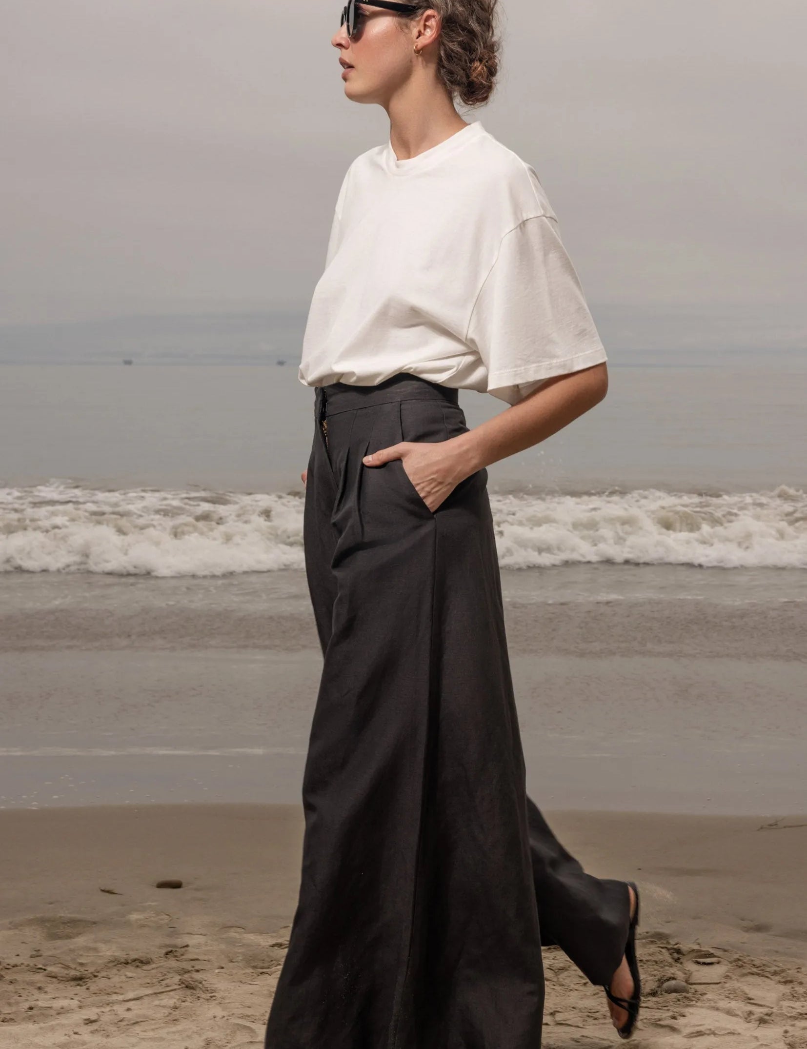 Flareup Trouser - Noir - Heidi Merrick