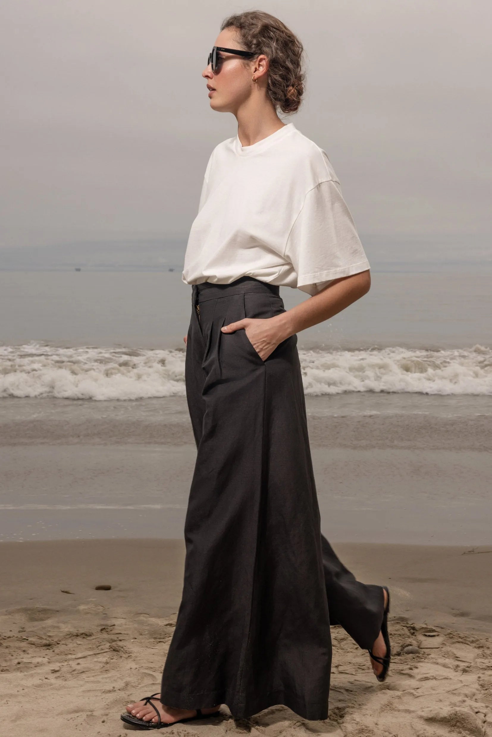 Flareup Trouser - Noir - Heidi Merrick