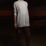 Tux Top - White Shirting - Heidi Merrick