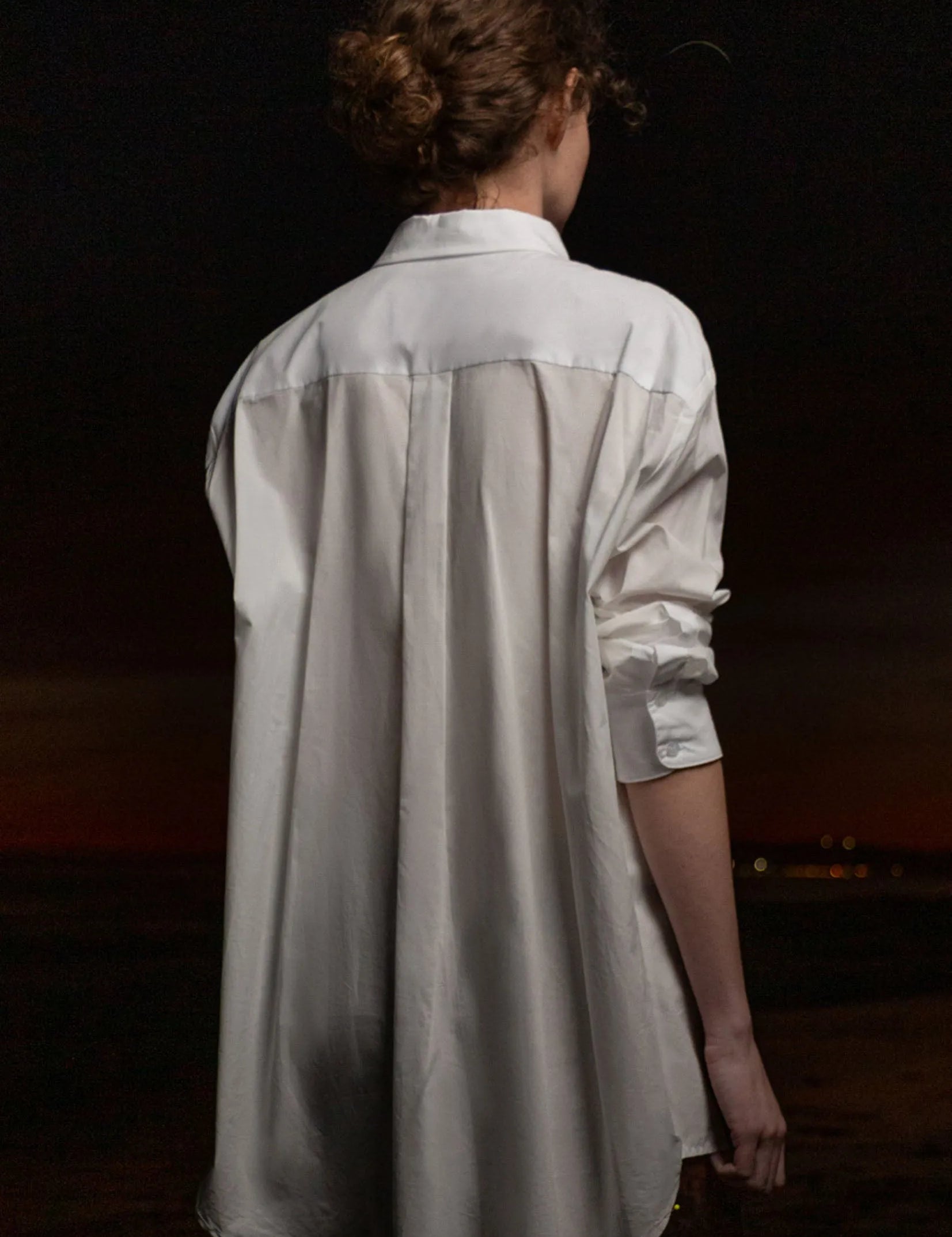 Tux Top - White Shirting - Heidi Merrick