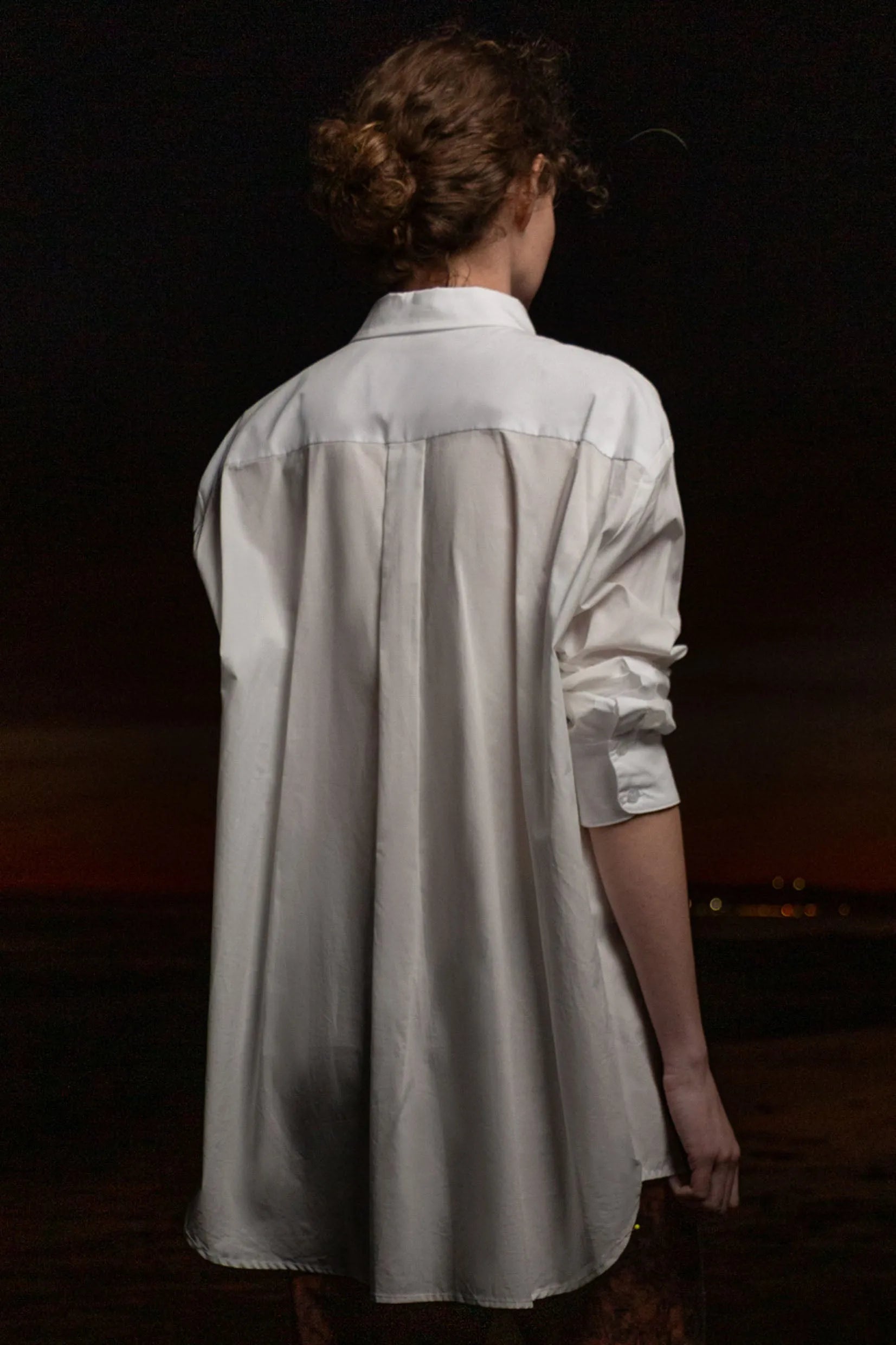 Tux Top - White Shirting - Heidi Merrick