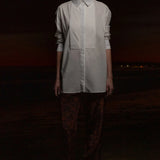 Tux Top - White Shirting - Heidi Merrick