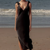 Marion Slip Dress - Black - Heidi Merrick