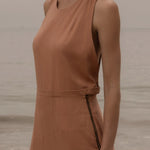 Windsor Gown - Blush Silk Noil - Heidi Merrick