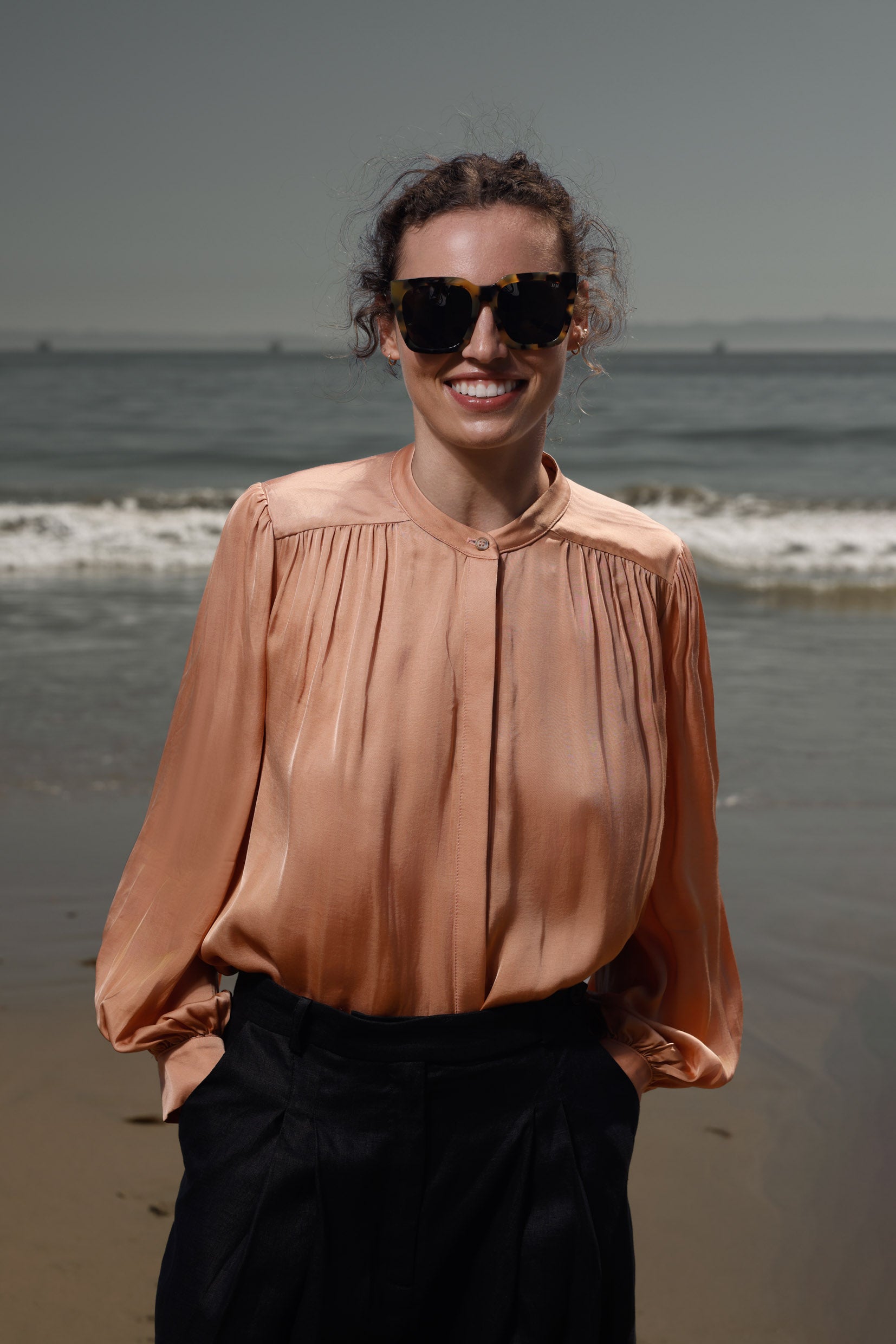 Farah Blouse - Toast - Heidi Merrick