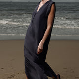 Prose Kaftan - Black Washed Silk