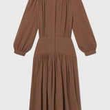 Barcelona Dress - Sable Gauze - Heidi Merrick