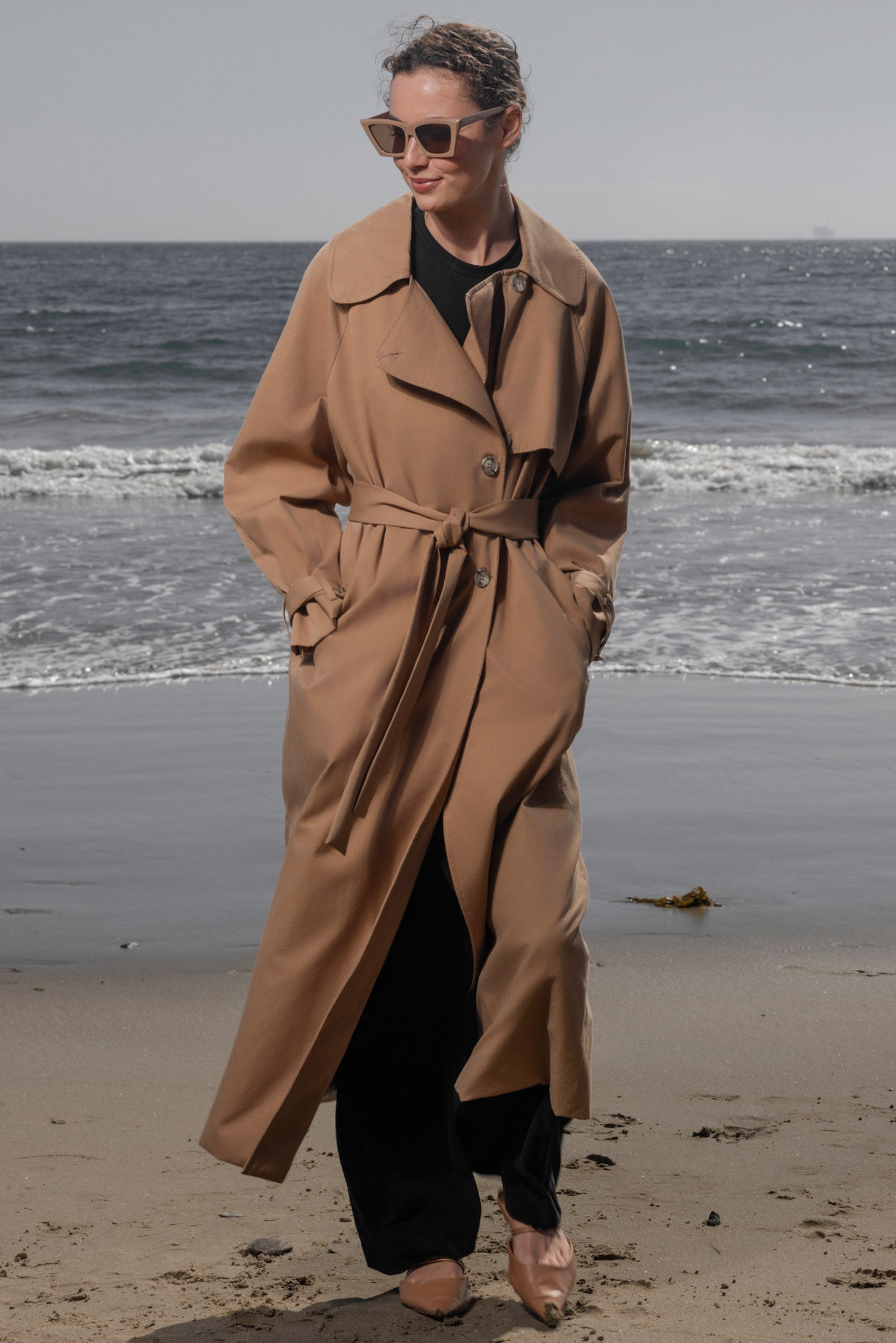 Fog Coat - Caramel Trench - Heidi Merrick