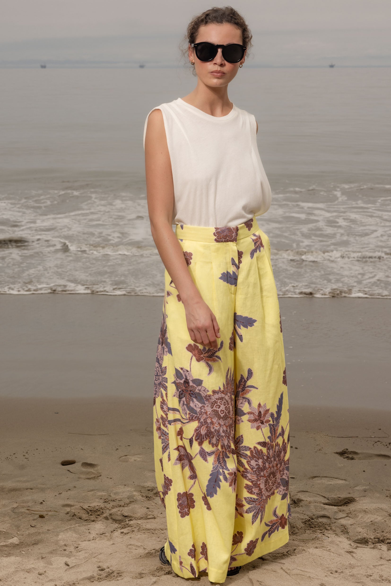 Flareup Trouser - Yellow Batik - Heidi Merrick