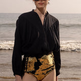 Neptune Bottom - Black & Gold - Heidi Merrick