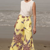 Flareup Trouser - Yellow Batik - Heidi Merrick