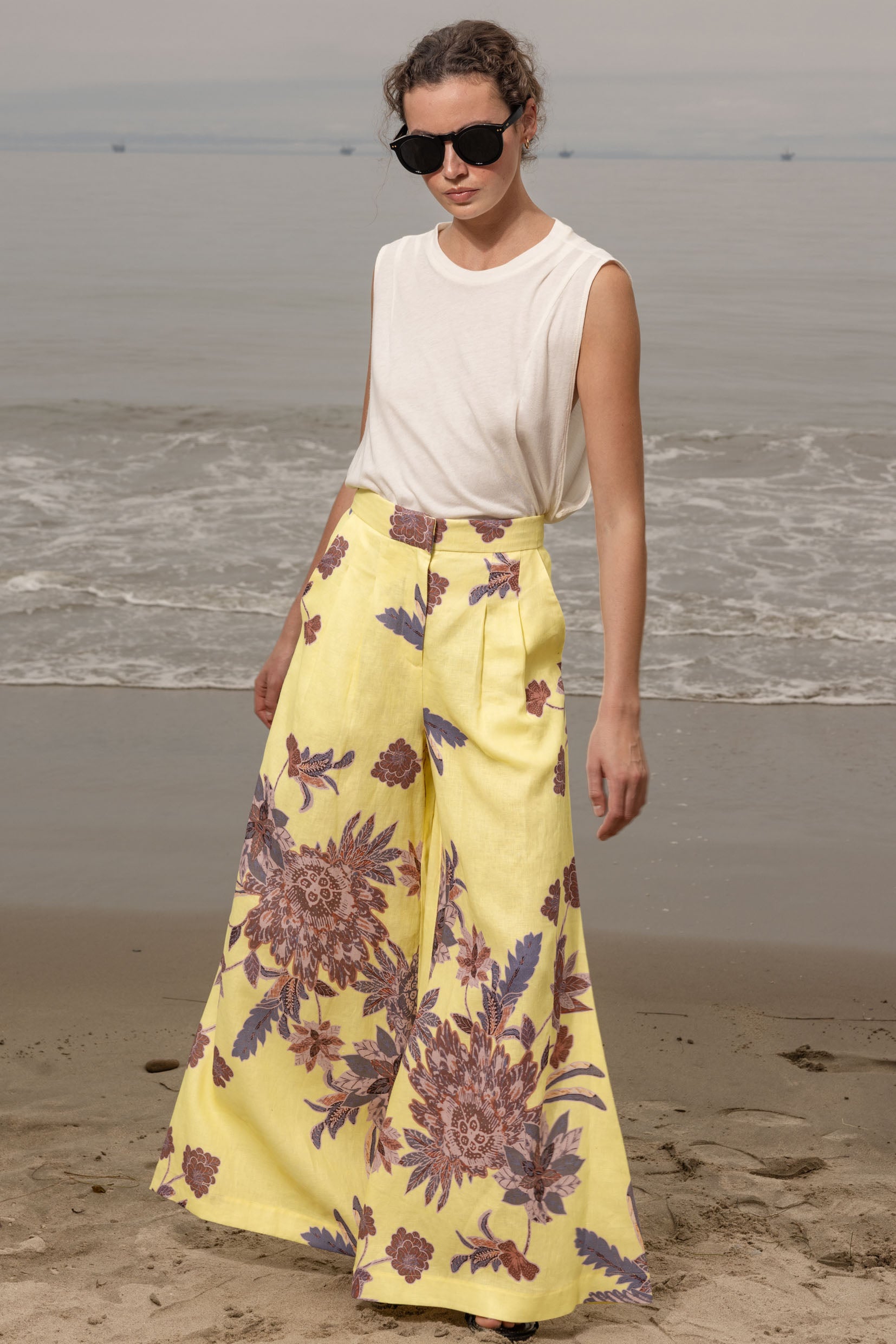 Flareup Trouser - Yellow Batik - Heidi Merrick