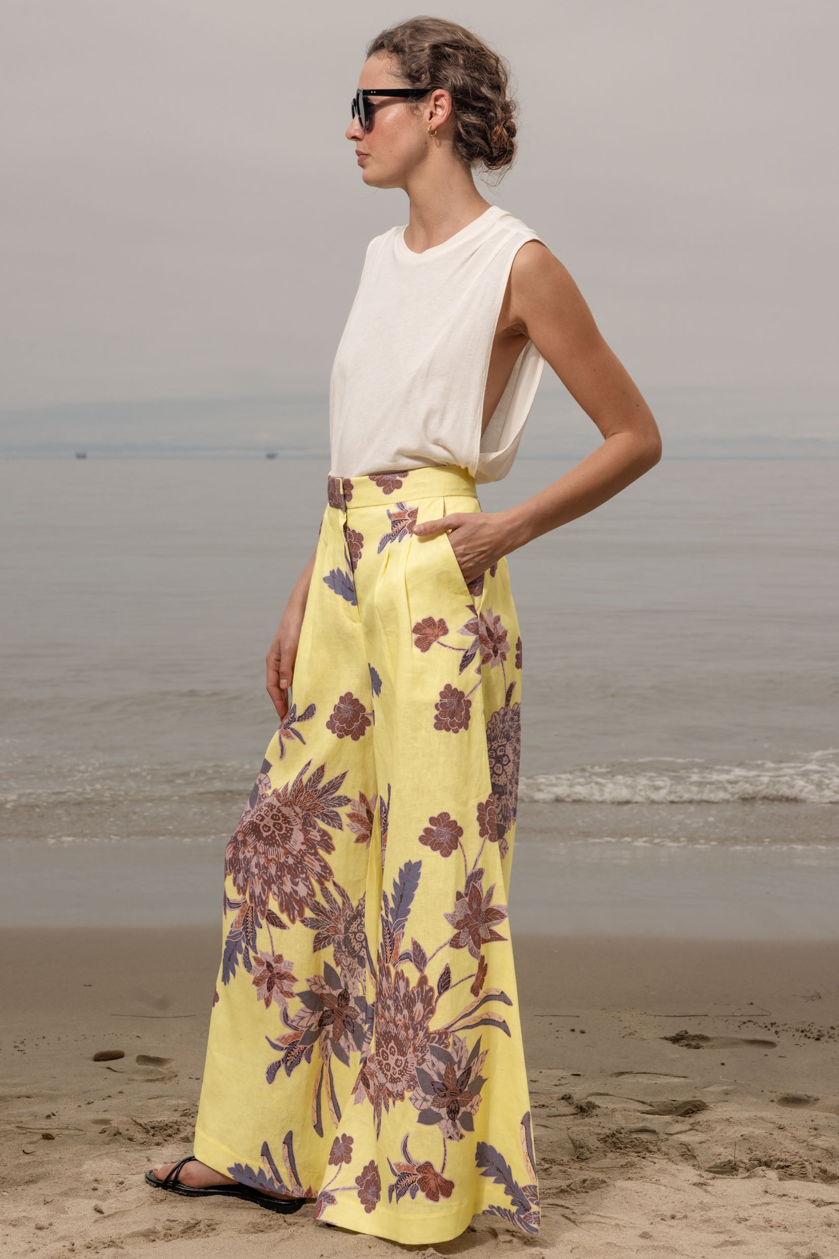 Flareup Trouser - Yellow Batik - Heidi Merrick