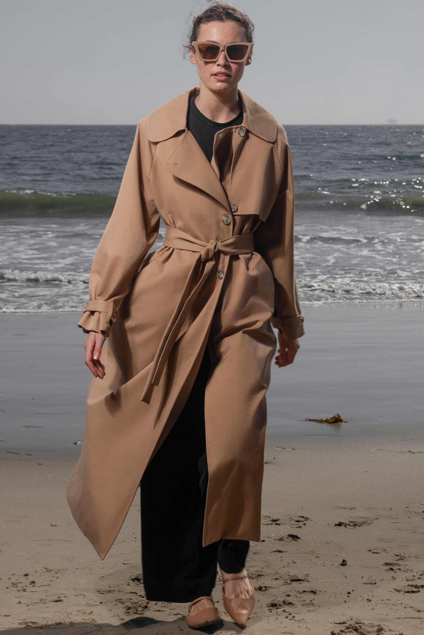 Fog Coat - Caramel Trench - Heidi Merrick