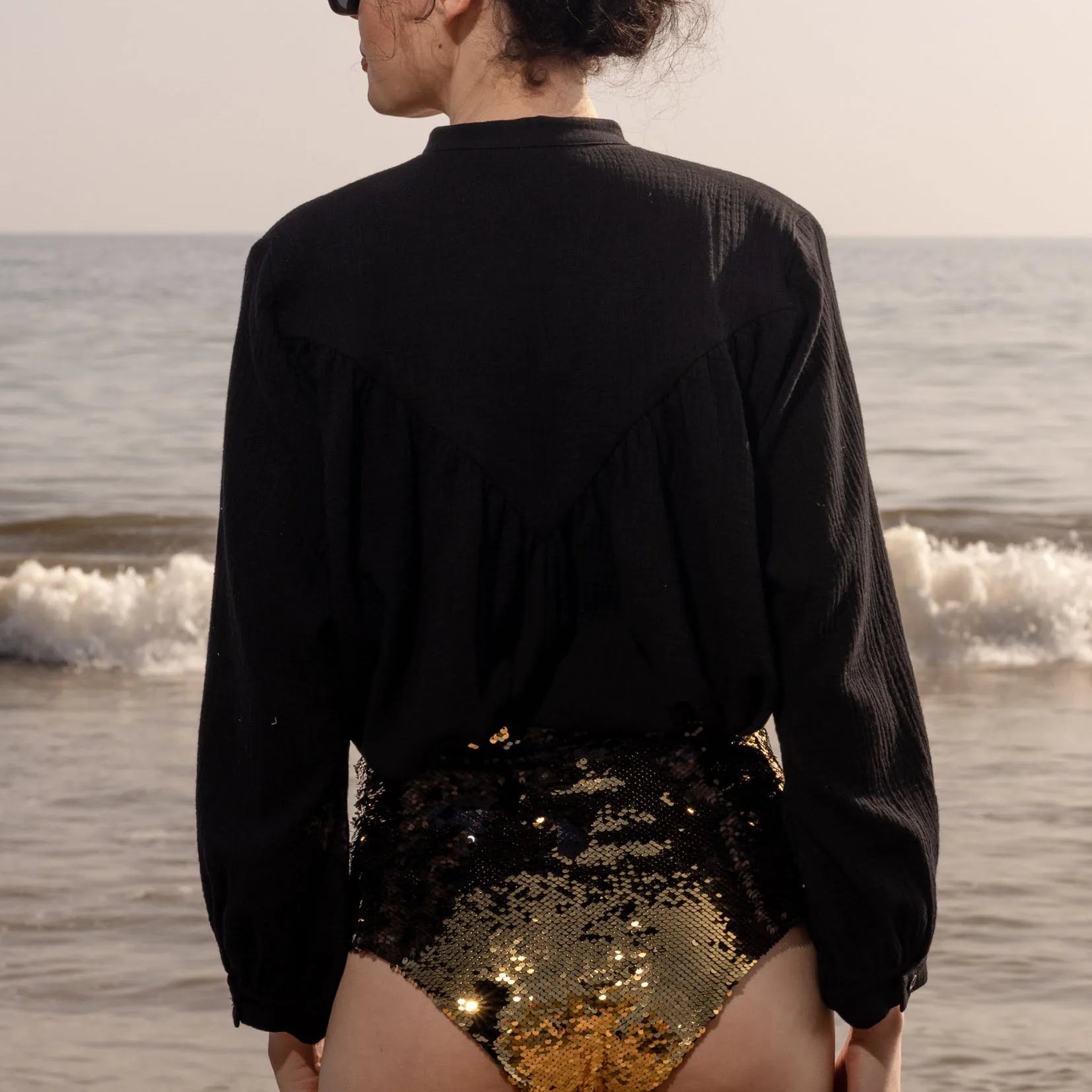 Neptune Bottom - Black & Gold - Heidi Merrick