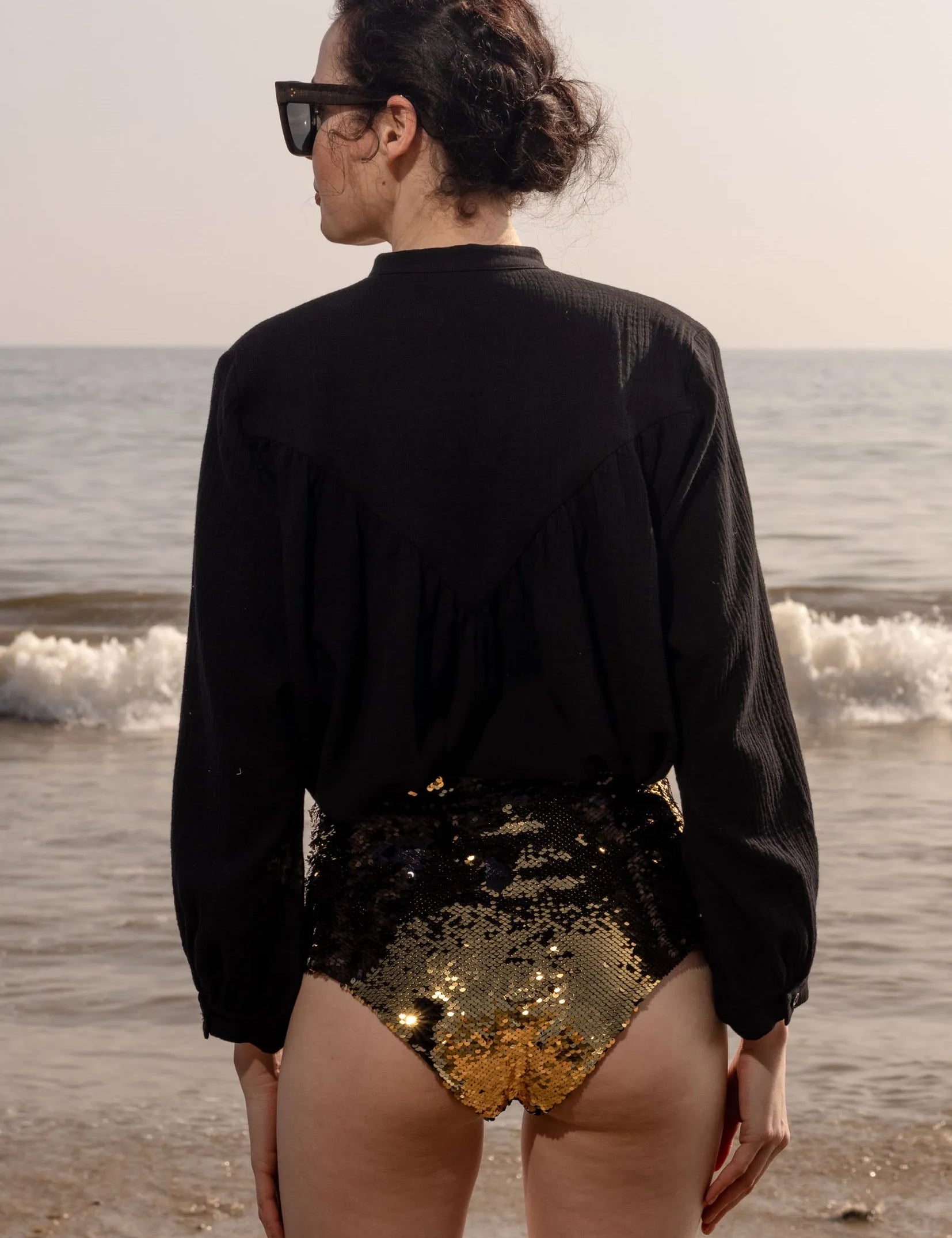 Neptune Bottom - Black & Gold - Heidi Merrick