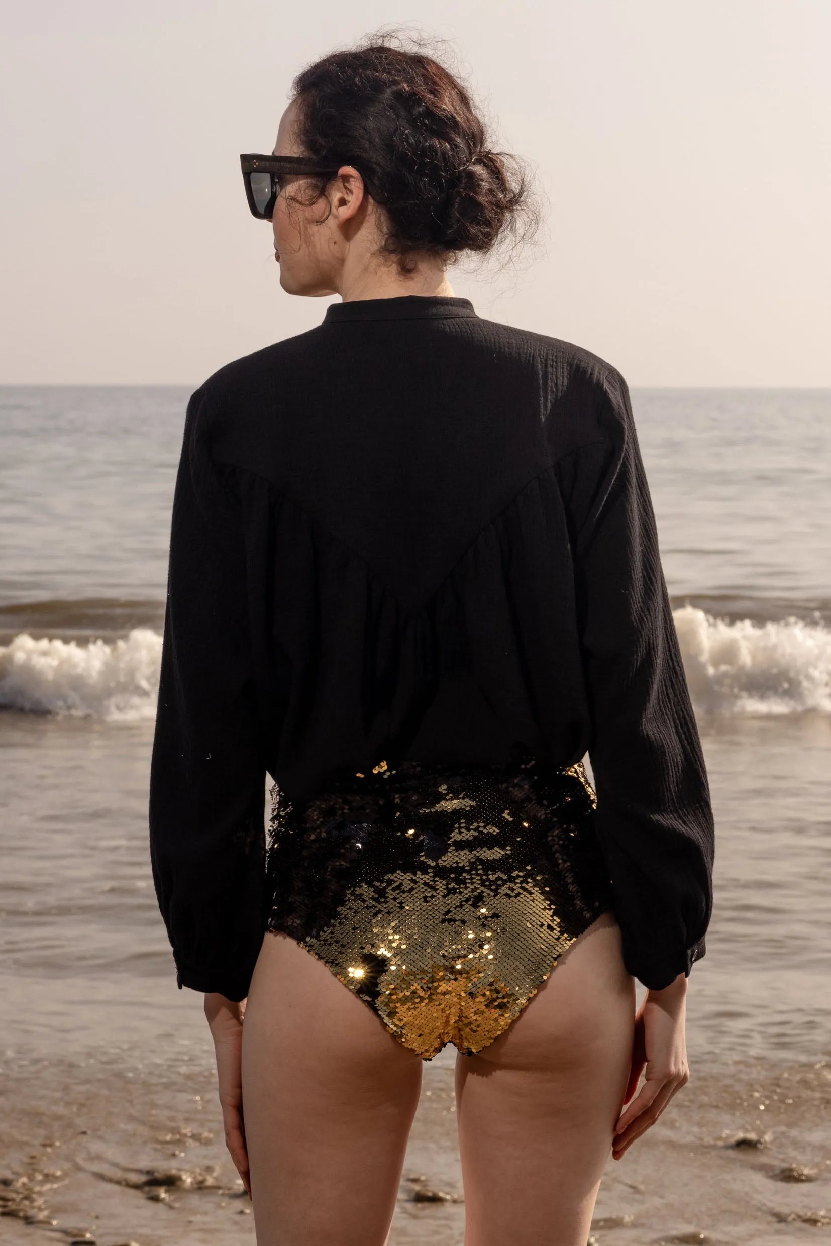 Neptune Bottom - Black & Gold - Heidi Merrick