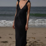 Grace Slip Dress - Noir - Heidi Merrick