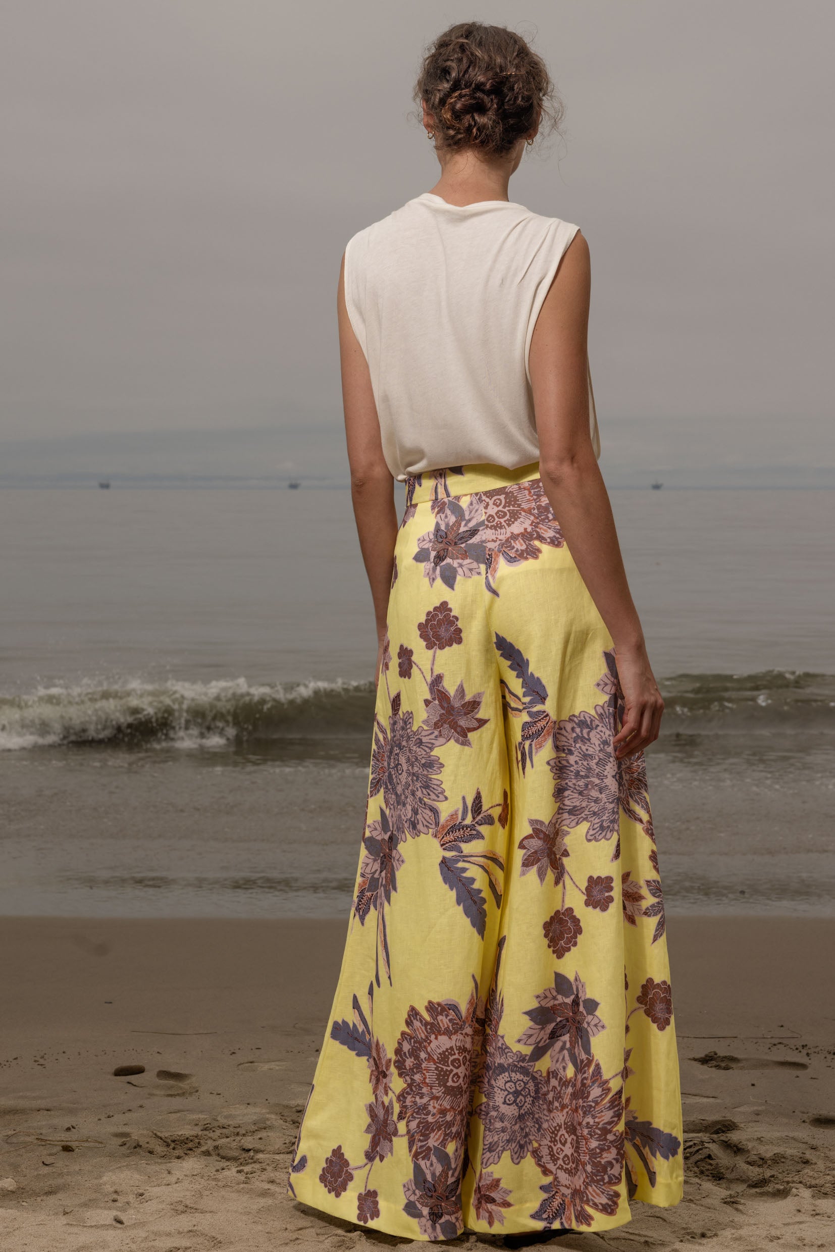 Flareup Trouser - Yellow Batik - Heidi Merrick