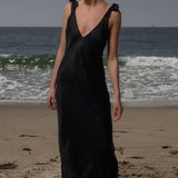 Grace Slip Dress - Noir - Heidi Merrick