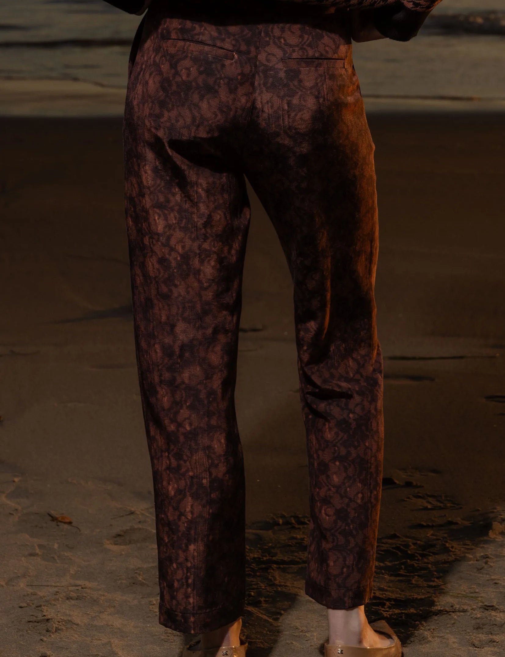 Bruno Pant - Candlelit Lace Moire - Heidi Merrick