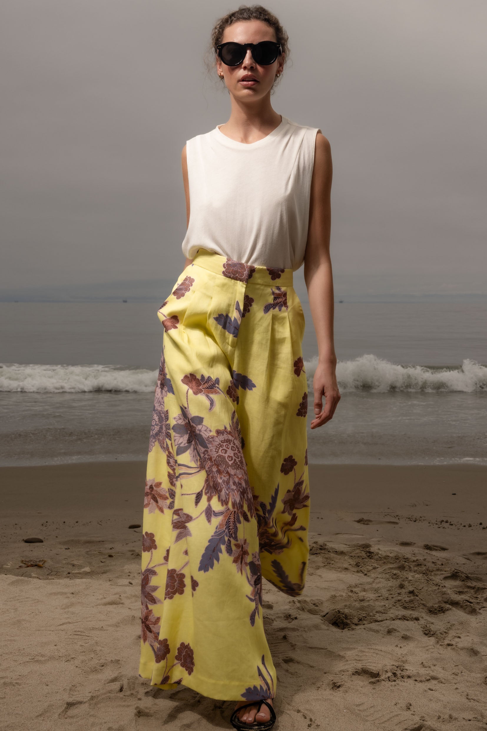 Flareup Trouser - Yellow Batik - Heidi Merrick
