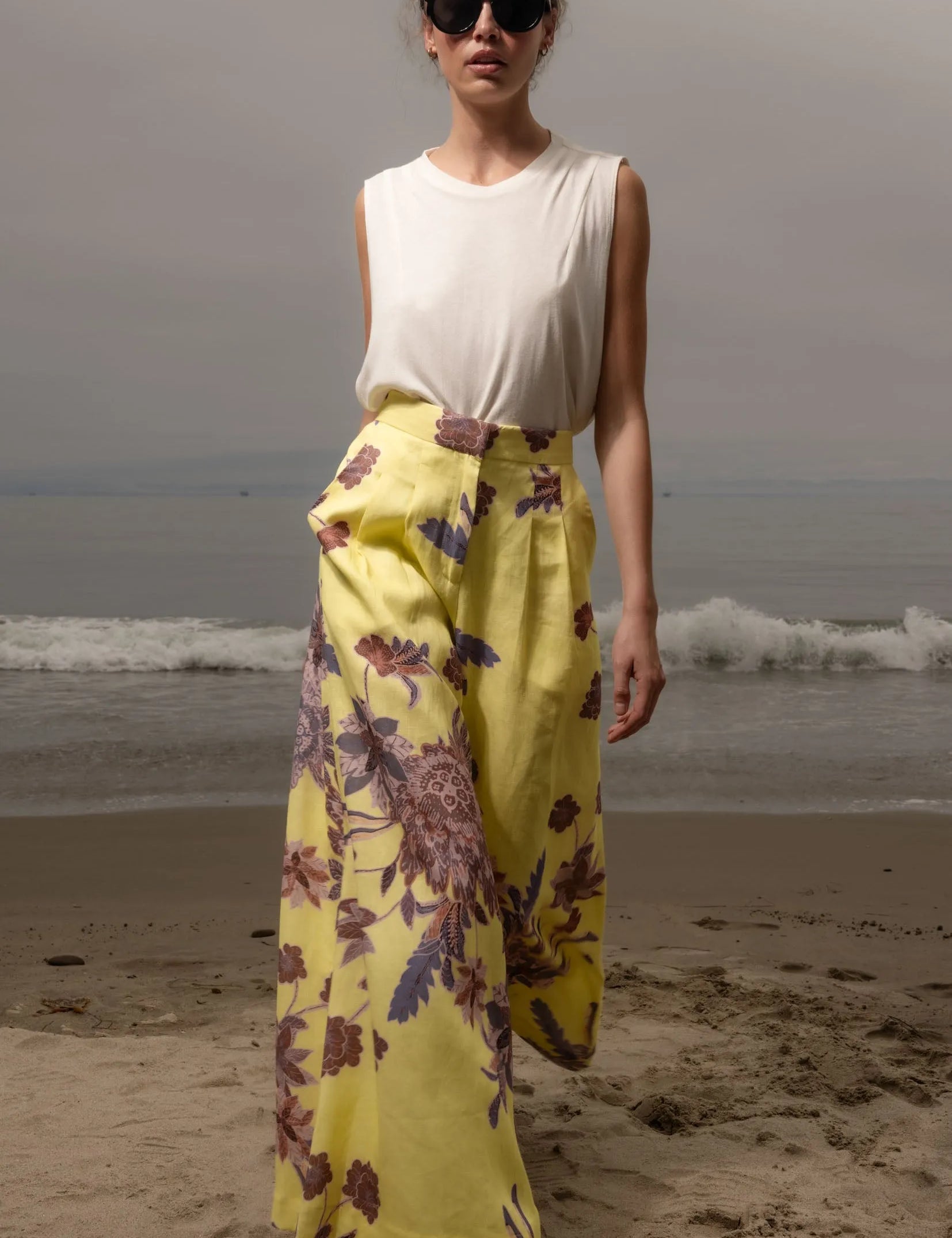 Flareup Trouser - Yellow Batik - Heidi Merrick