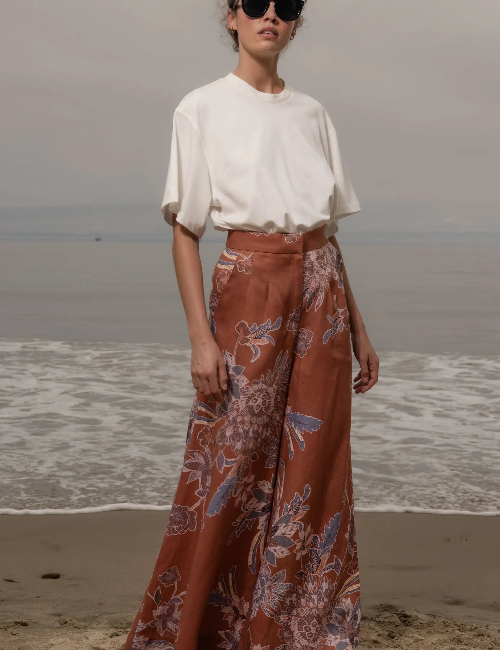 Flareup Trouser - Orange Batik - Heidi Merrick