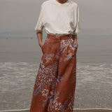 Flareup Trouser - Orange Batik - Heidi Merrick
